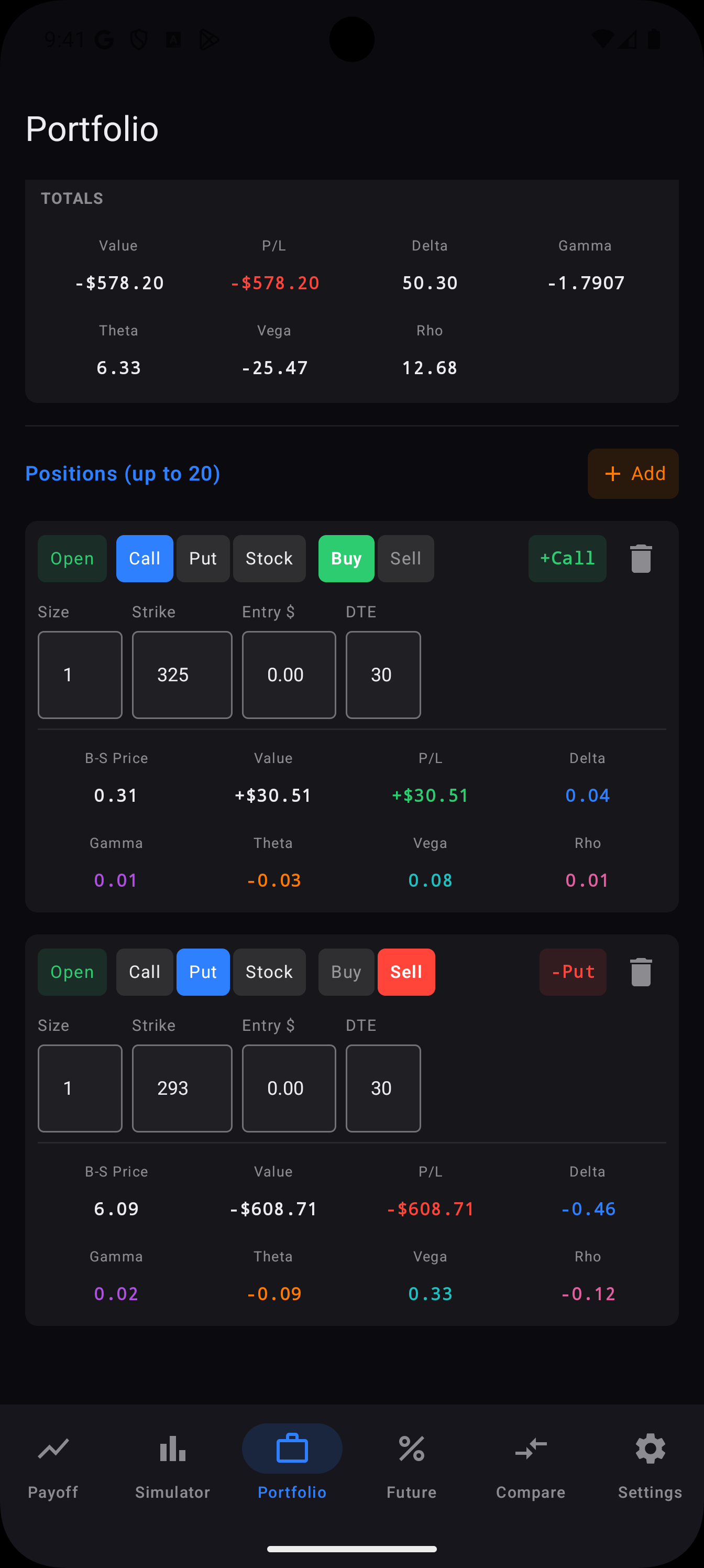 OptionsDesk Android — Portfolio